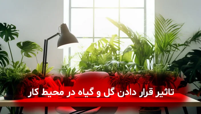 تاثیر قرار دادن گل و گیاه در محیط کار