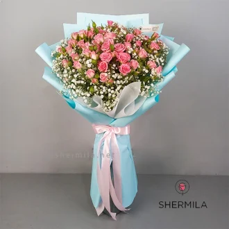 دسته گل دلژین