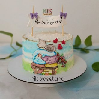 کیک تولد ایمان