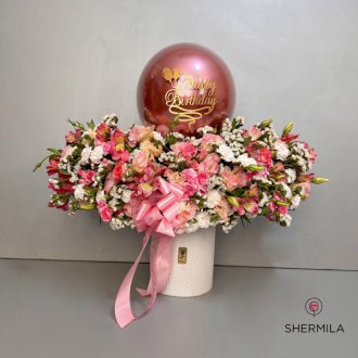 باکس گل تولد نیلی