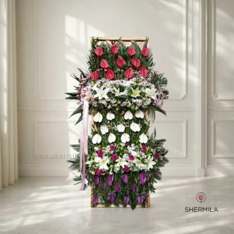 تاج گل تبریک آوین