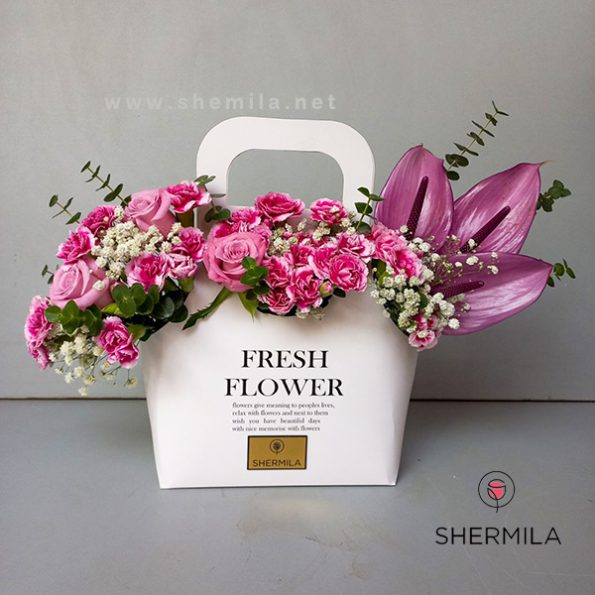 خرید باکس گل ارزان قیمت