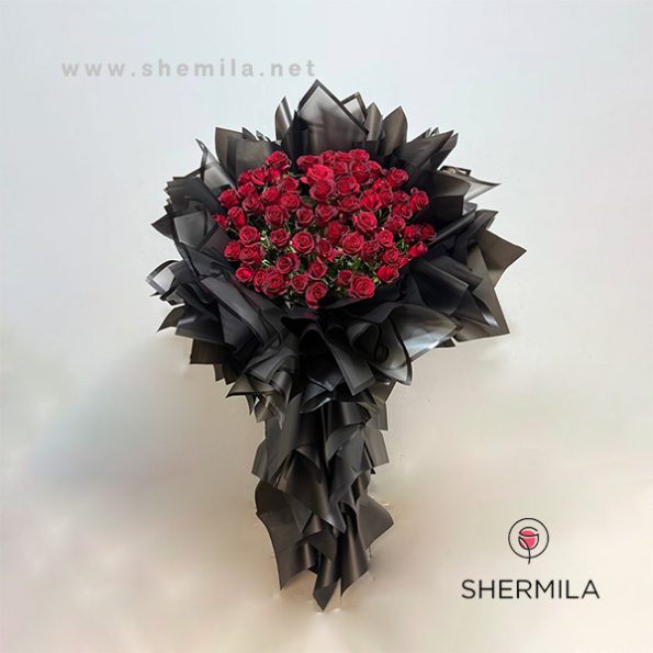 دسته گل رز شیک و لاکچری