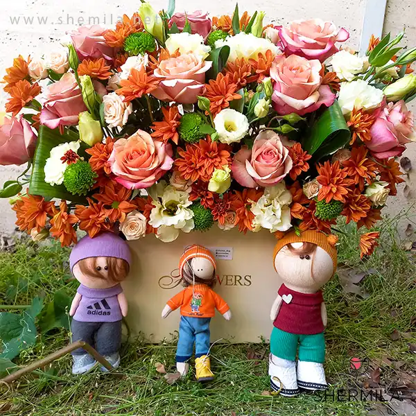 گل و عروسک روز دختر