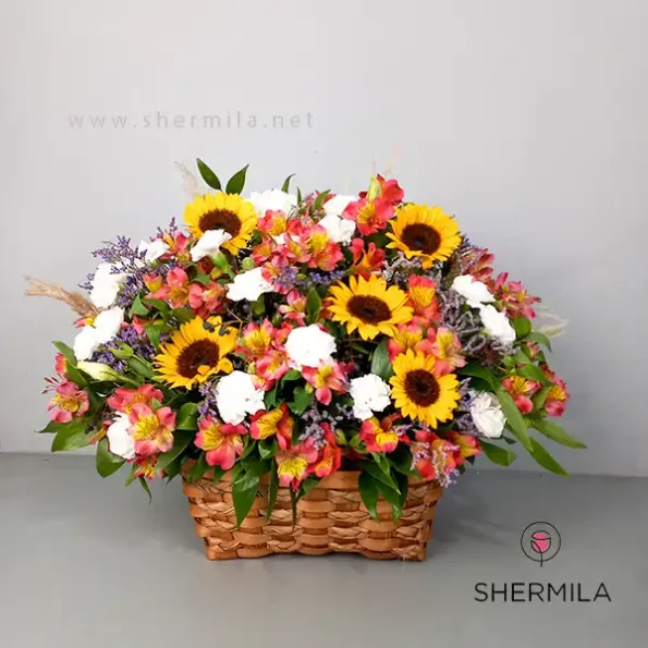 سبد گل زیبا