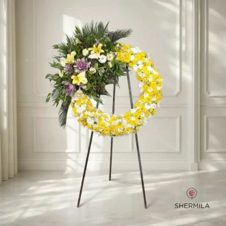 تاج گل افتتاحیه و تبریک فروغ